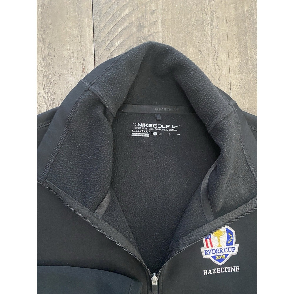 NIKE Golf 2016 Ryder Cup Hazeltine 1/4 Zip Black Women's ThermaFit Pullover - S - Picture 3 of 7